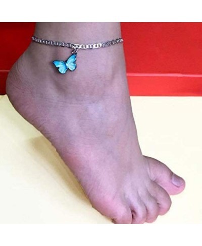 Classic Butterfly Anklet Bracelet Animals Sandal Beach Foot Chain Silver for Girls Women $6.48 Anklets