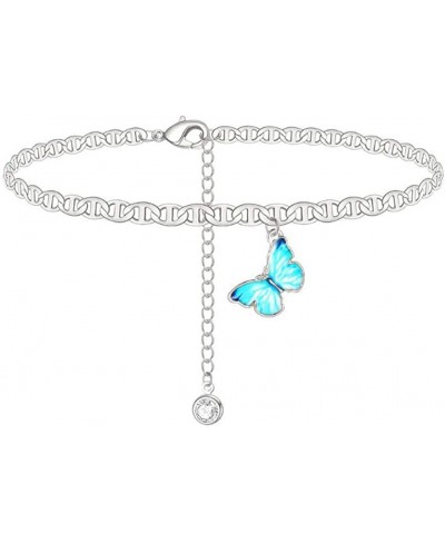 Classic Butterfly Anklet Bracelet Animals Sandal Beach Foot Chain Silver for Girls Women $6.48 Anklets