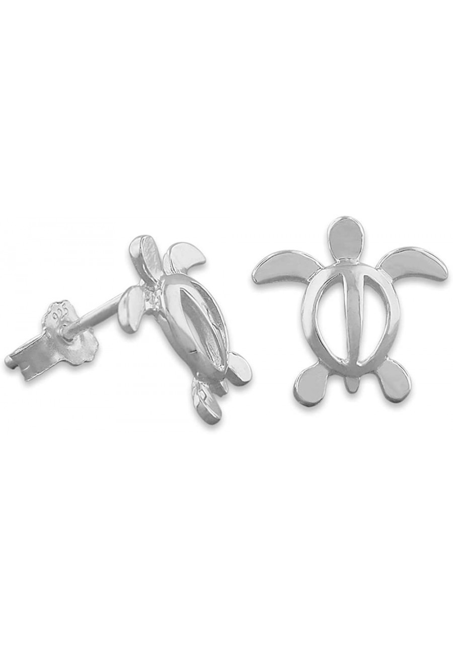 Sterling Silver Small Turtle Stud Earrings $17.67 Stud