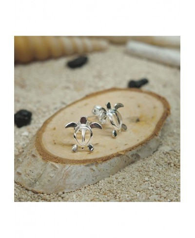 Sterling Silver Small Turtle Stud Earrings $17.67 Stud