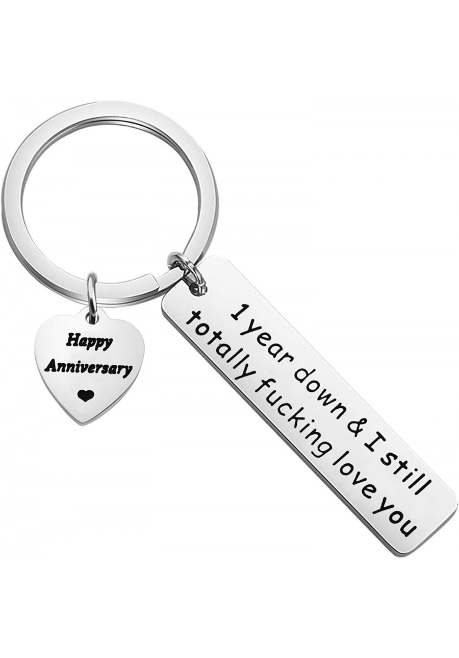 1st 5th 10th 20th Wedding Anniversary Keychain for Couples First Anniversary Five Ten Twenty Years Anniversary Jewelry $9.22 ...