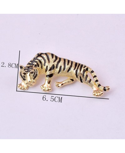 2PCS Tiger Brooch Pin Wildlife Brooch Animal Breastpin Badge Jewelry for Men Women 2022 New Year Gifts $12.37 Brooches & Pins