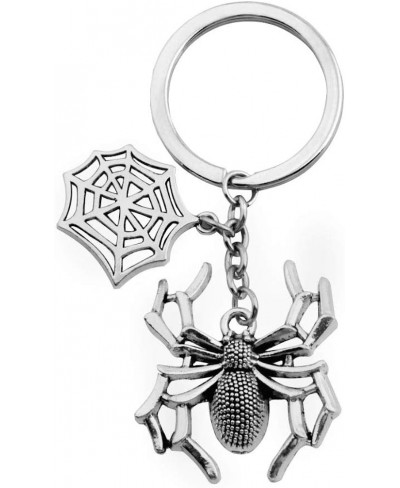 Vintage Spider and Web Charm Keychain Spider Jewelry $15.12 Pendant Necklaces