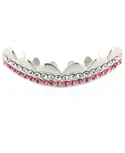 Hip Hop Platinum Silver Removeable Mouth Grillz Set (Top & Bottom) Pink Lolipop $15.29 Dental Grills