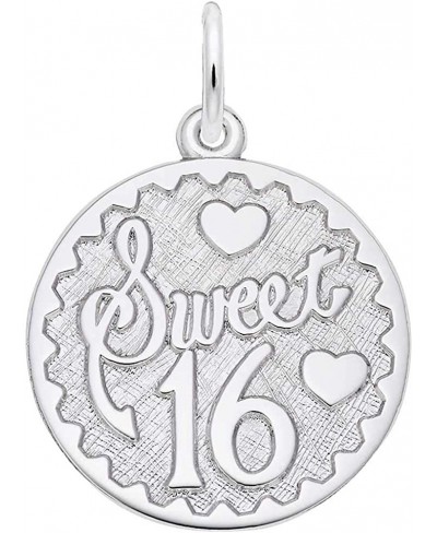 Sweet 16 Charm Sterling Silver $46.08 Charms & Charm Bracelets