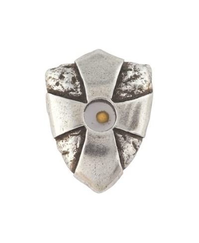 Lapel Pin-Mustard Seed Shield-Pewter $12.56 Brooches & Pins