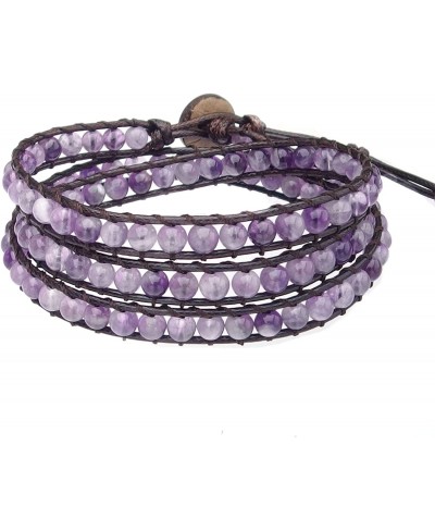 Wrap Bracelets for Women beaded Stone Adjustable Bracelet women's wrap bracelets Gemstone Crystal Bohemian Handmade $16.32 Wrap
