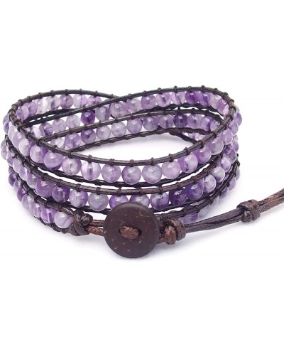 Wrap Bracelets for Women beaded Stone Adjustable Bracelet women's wrap bracelets Gemstone Crystal Bohemian Handmade $16.32 Wrap