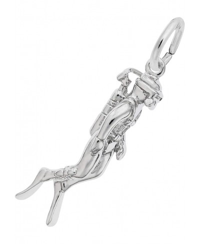 Scuba Diver Charm Sterling Silver $33.26 Charms & Charm Bracelets