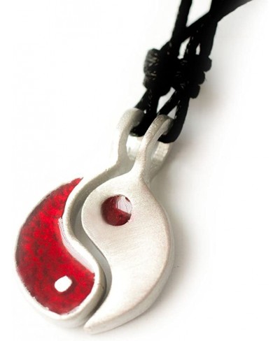 Colorful Ying Yang (2 Necklaces) Silver Pewter Necklace Pendant Jewelry $8.60 Pendants & Coins