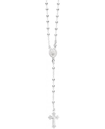 925 Sterling Silver Italian ROSARY-20 Long 3MM / Rosario DE Plata ESTERLINA 925-20" Largo 3MM $31.38 Chains