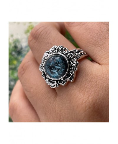 Elden Ring Ring Dark Moon Ring Wedding Ring for Ranni Alloy and Plexiglas Gift for Game Lovers $18.04 Wedding Bands