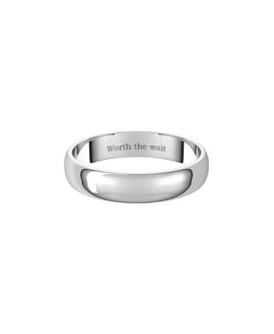 Free Engraving Solid .925 Sterling Silver 4mm Comfort Fit Band Gift Box Included $33.21 Bands