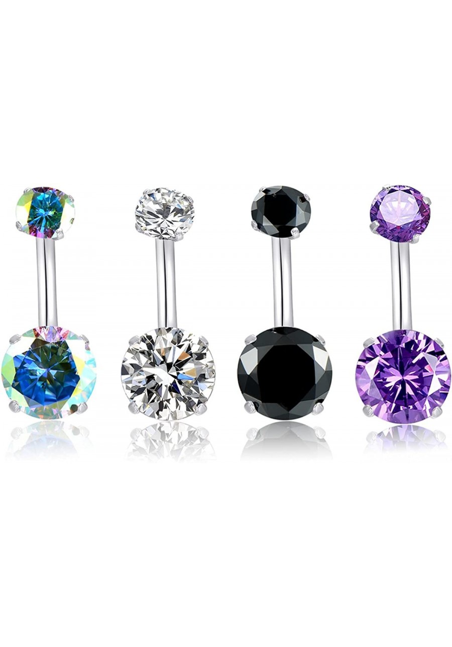 14G Surgical Steel Belly Button Rings Navel Barbell Body Piercing for Women & Man $9.96 Piercing Jewelry