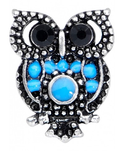 16G Womens Stainless Steel Ornate Blue Orb Owl Cartilage Earring Helix Tragus Jewelry 1/4 $17.94 Piercing Jewelry