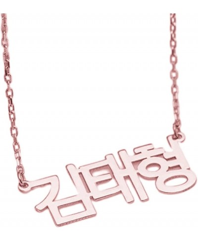 Personalized 925 Sterling Silver Korean Name Necklace Custom Pendant Charm Jewelry Womens Mens Gifts $34.08 Pendant Necklaces