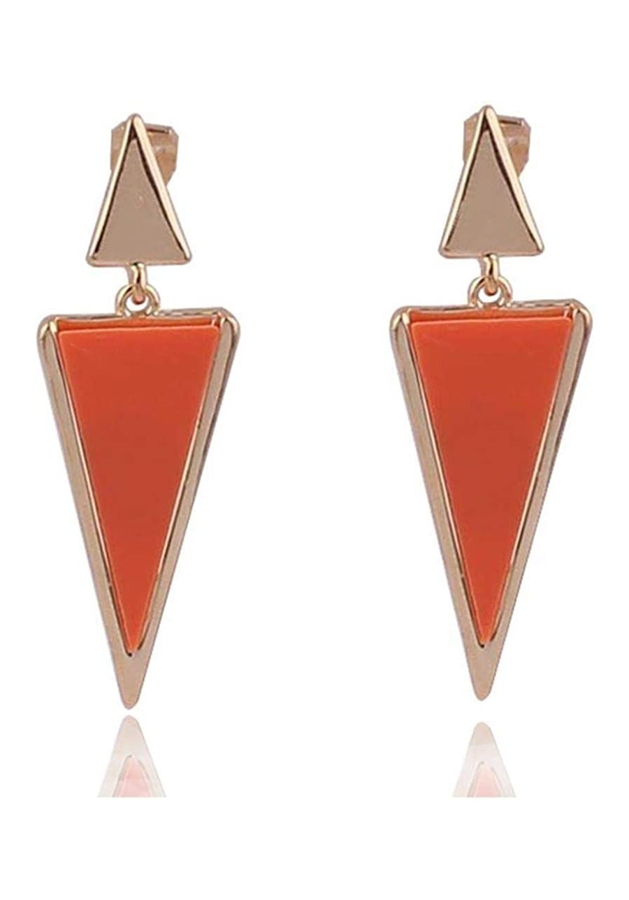 Gold Color Zin Alloy Geometric Clip on Earrings for Women Party Prom Luxury Hypo-Allergenic Ear Clip $11.24 Clip-Ons