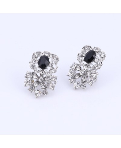 Jewelry Sets for Women Crystal Inlay Necklace Earrings Ring Bracelet Bridesmaid Costume Show Wedding $16.11 Jewelry Sets