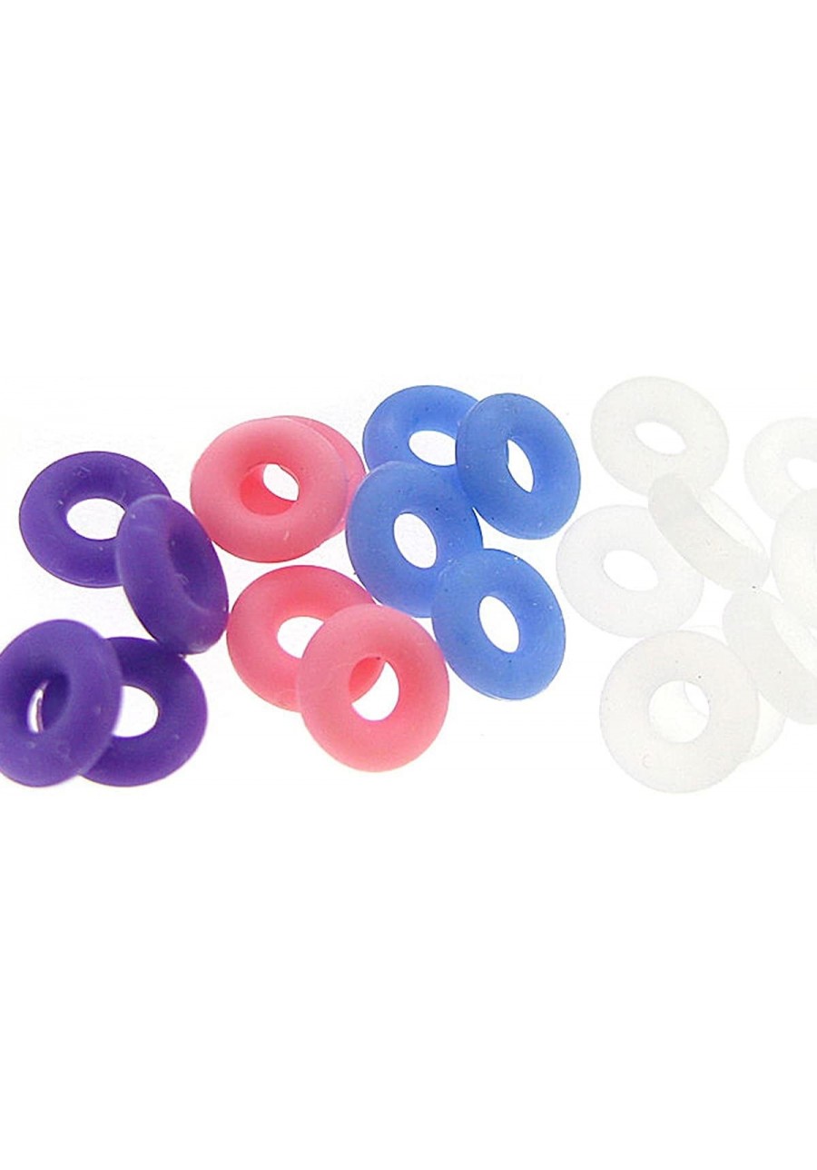 Round Sterling Silver/Silicone Rubber Stopper Bead for European Charm Bracelets/Clips $10.94 Charms & Charm Bracelets