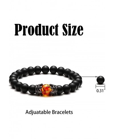 5PCS Black Obsidian Anti-Swelling Anklet Magnetic Therapy Ankle Bracelet Yoga anklets Adjustable Magnet Tiger's eye Bracelet ...