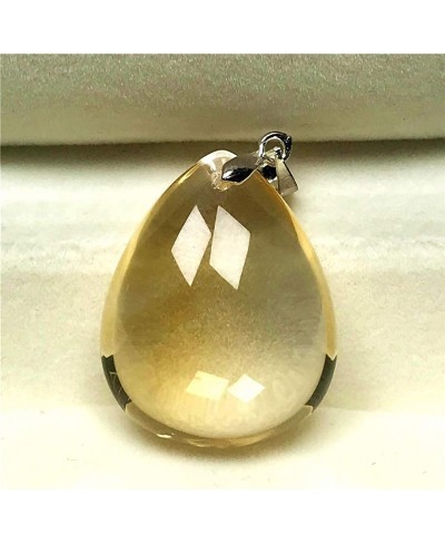 Citrine Pendant Natural Yellow Citrine Crystal Stone for Woman Man 22x16x6mm Beads Water Drop Gemstone Jewelry $25.84 Pendant...