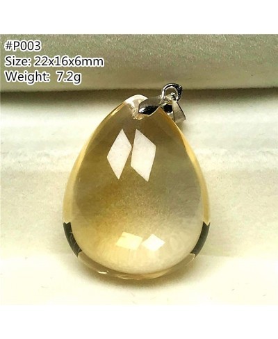 Citrine Pendant Natural Yellow Citrine Crystal Stone for Woman Man 22x16x6mm Beads Water Drop Gemstone Jewelry $25.84 Pendant...