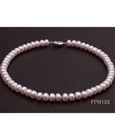 Necklace Set 10-11mm White Freshwater Pearl Necklace Bracelet and Earrings Jewelry Set $39.29 Pearl Strands