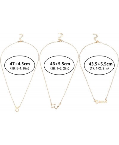 Dainty Layered Pendant Initial Choker Necklaces for Women Constellation Exquisite Layer for Women Birthday Chain Necklace Sim...