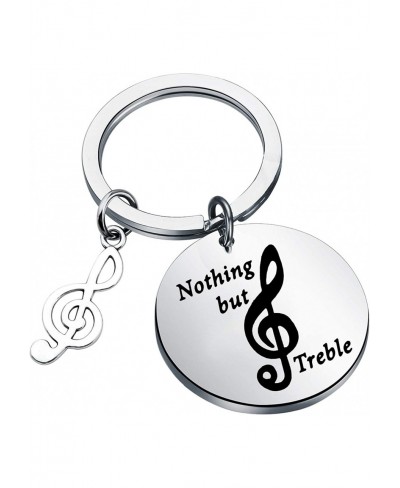 Music Keychain Music Lover Gifts Nothing But Treble Music Note Charm Gift for Musicians $12.07 Pendants & Coins