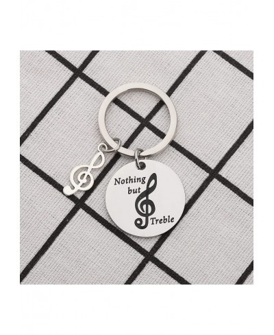 Music Keychain Music Lover Gifts Nothing But Treble Music Note Charm Gift for Musicians $12.07 Pendants & Coins