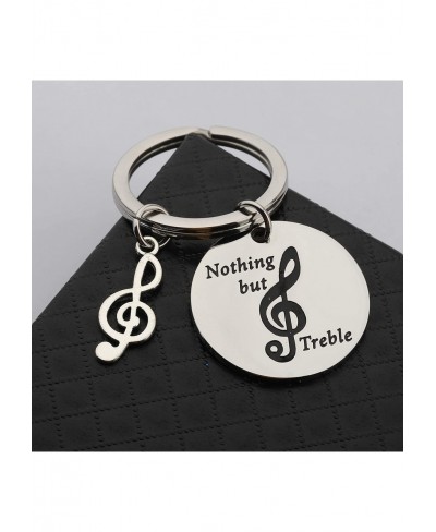 Music Keychain Music Lover Gifts Nothing But Treble Music Note Charm Gift for Musicians $12.07 Pendants & Coins