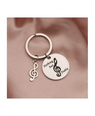 Music Keychain Music Lover Gifts Nothing But Treble Music Note Charm Gift for Musicians $12.07 Pendants & Coins