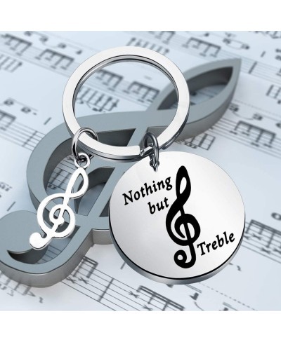 Music Keychain Music Lover Gifts Nothing But Treble Music Note Charm Gift for Musicians $12.07 Pendants & Coins