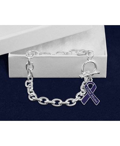 Child Abuse Awareness Dark Blue Ribbon Bracelet (1 Bracelet) $17.25 Stretch