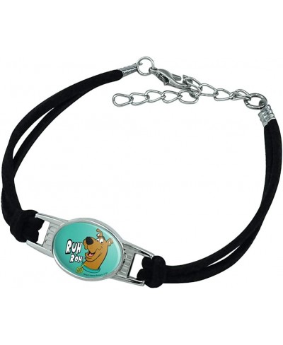 Scooby-Doo Ruh Roh Novelty Suede Leather Metal Bracelet $17.69 Strand