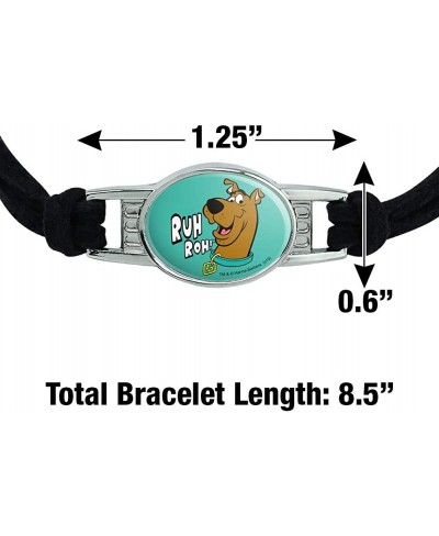 Scooby-Doo Ruh Roh Novelty Suede Leather Metal Bracelet $17.69 Strand