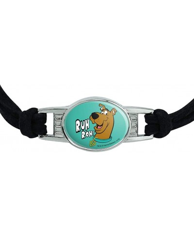 Scooby-Doo Ruh Roh Novelty Suede Leather Metal Bracelet $17.69 Strand