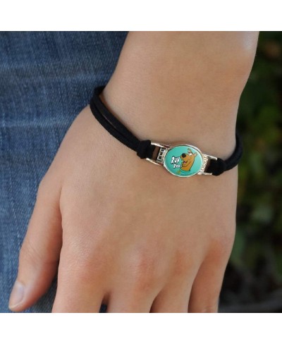 Scooby-Doo Ruh Roh Novelty Suede Leather Metal Bracelet $17.69 Strand