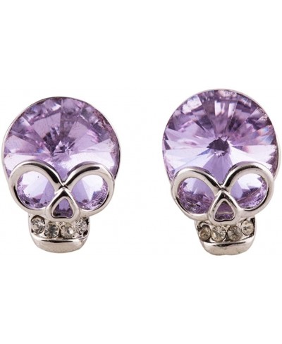 Cute Skull Studs Womens Gothic Cool Statement Skeleton Jewelry Candy Skull Earrings $9.30 Stud