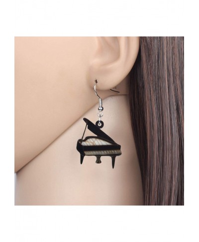 Acrylic Novelty Black Musical Pinao Earrings Dangle Drop For Women Kid Girl Party Pattern Jewelry Gifts Charm $11.01 Drop & D...