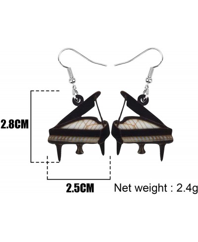 Acrylic Novelty Black Musical Pinao Earrings Dangle Drop For Women Kid Girl Party Pattern Jewelry Gifts Charm $11.01 Drop & D...