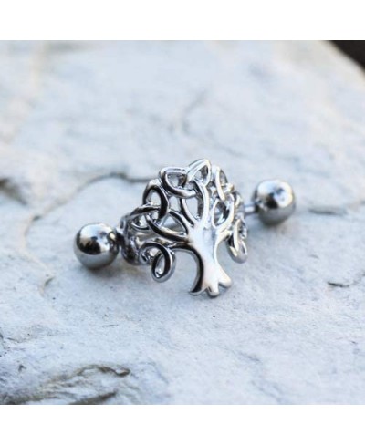 316L Stainless Steel Tree of Life Cartilage Cuff Earring $13.75 Cuffs & Wraps