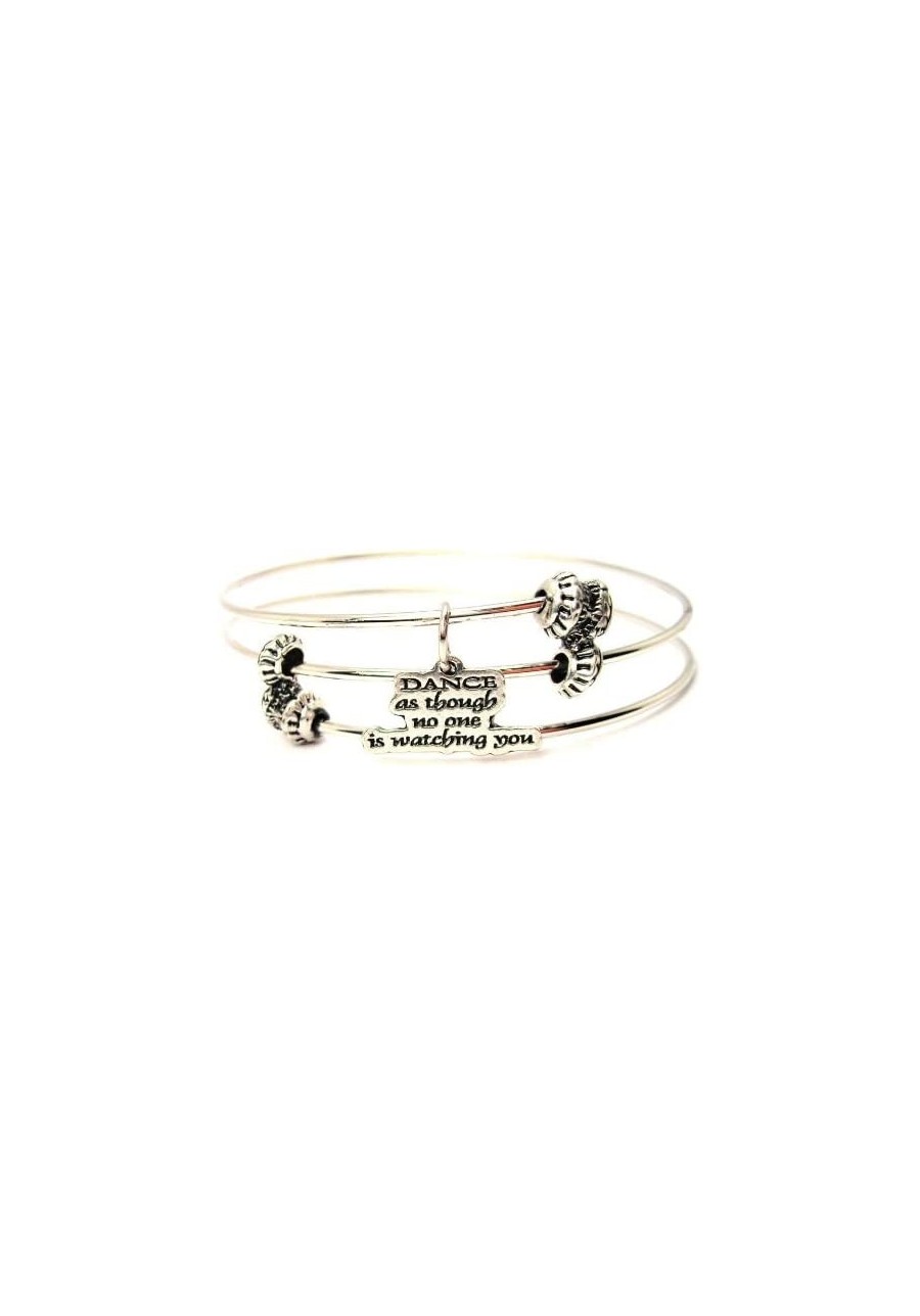 Dance As Though No One is Watching You Triple Style Wire Bangle $30.19 Charms & Charm Bracelets