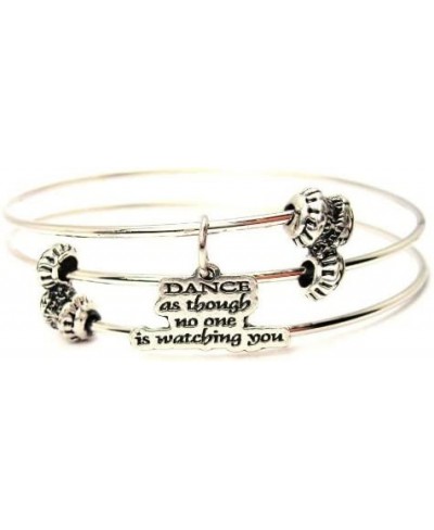 Dance As Though No One is Watching You Triple Style Wire Bangle $30.19 Charms & Charm Bracelets