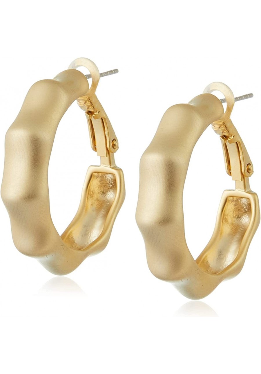 14K Plated Gold Sterling Silver Hypoallergenic Hoop Earrings For Women Girls Lightweight Hoops Jewelry $13.82 Hoop