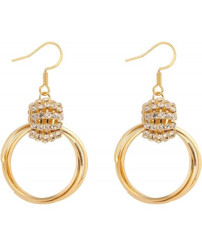 Women's Drop & Dangle Earrings 14K Gold Plated Hoop Earrings for Women Hypoallergenic Earrings Set Hoops Tragus $12.58 Hoop