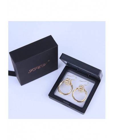 Women's Drop & Dangle Earrings 14K Gold Plated Hoop Earrings for Women Hypoallergenic Earrings Set Hoops Tragus $12.58 Hoop