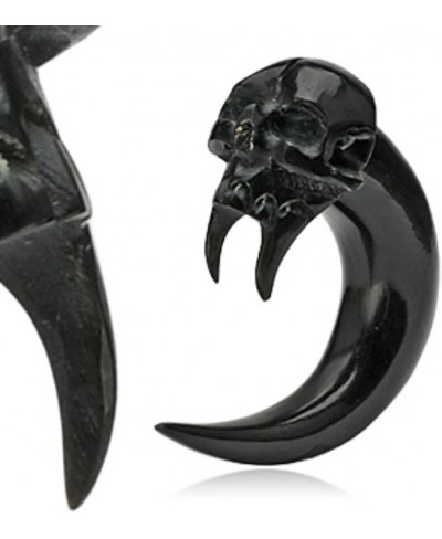 Angel of Death Skull Hand Carved Organic Horn Taper (Sold as a Pair) $28.69 Piercing Jewelry