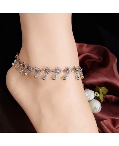 Boho Anklet Vintage Beads Ankle Bracelet Foot Jewelry for Women Summer Barefoot Beach Anklet(set of 2) $9.10 Anklets