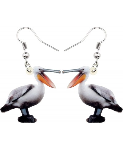 Acrylic Unique Pelican Bird Earrings Drop Dangle Hook Wild Animal Jewelry For Women Girl Gifts Charm $10.40 Drop & Dangle